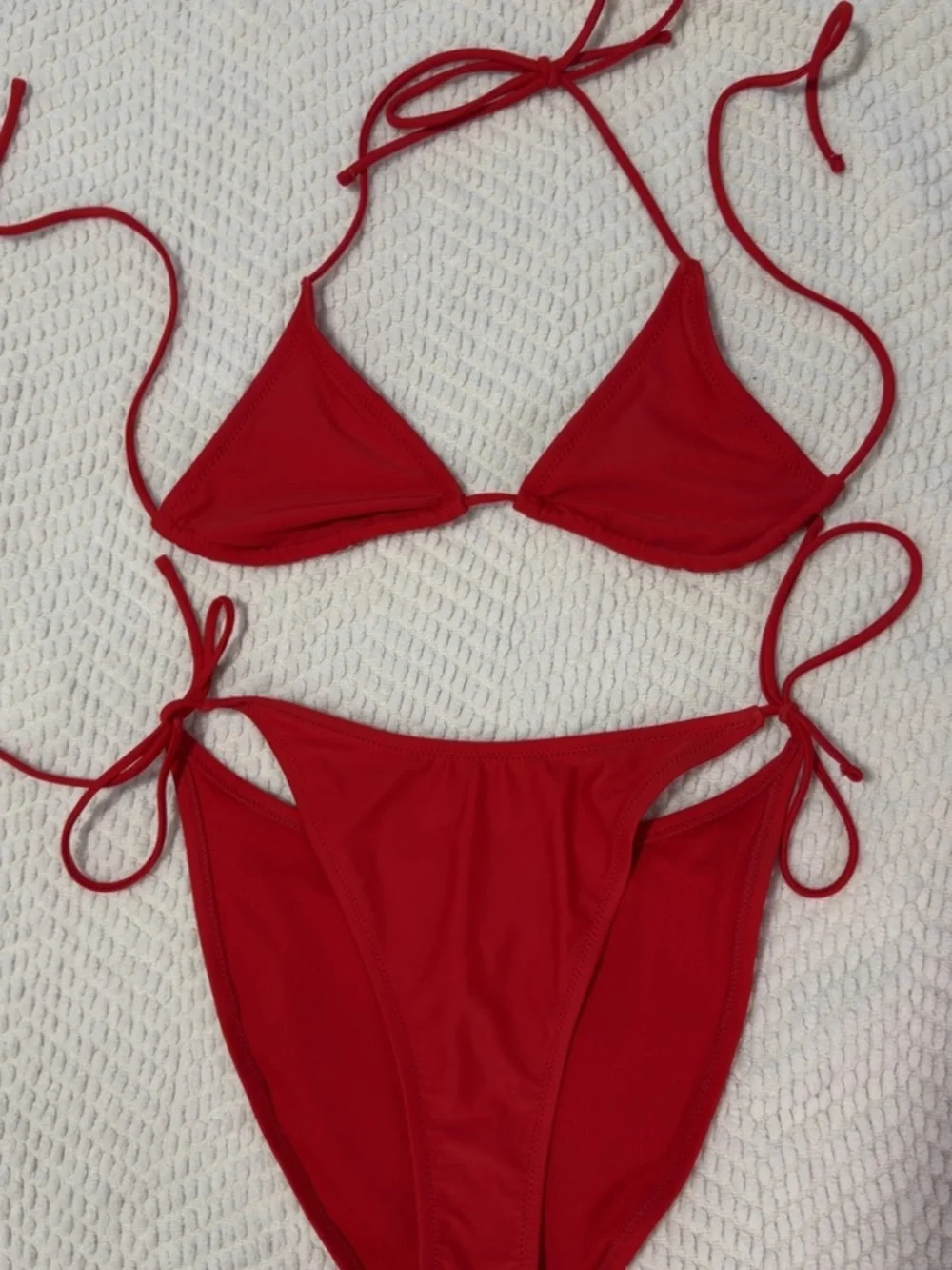 Never worn Red String Bikini Set - Women's Swimwear